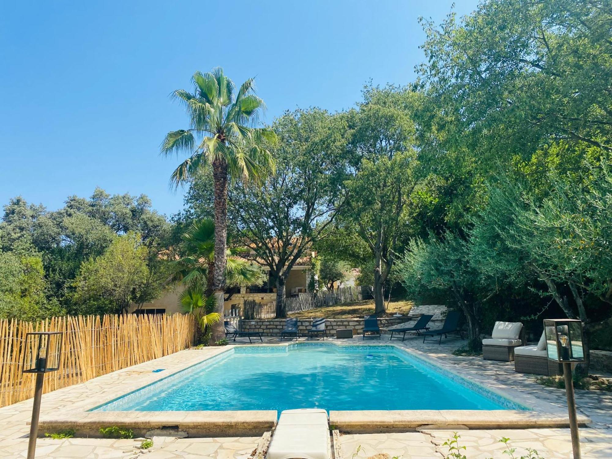 Magnifique Villa Typique Du Sud Avec Piscine Privee Et Jardin Mediterraneen Saint-Vincent-de-Barbeyrargues Extérieur photo